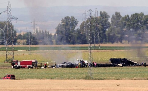 Cuatro muertos en accidente de avión militar en España